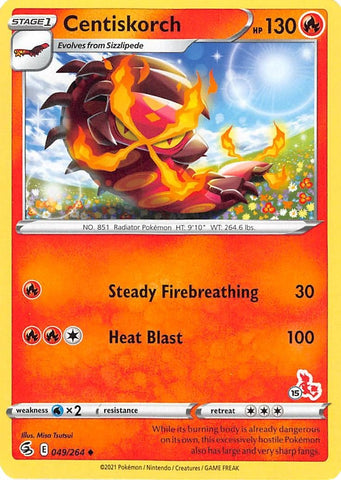 Image for Centiskorch - 049/264 (#15 Cinderace Stamped) (049/264) - Pokemon