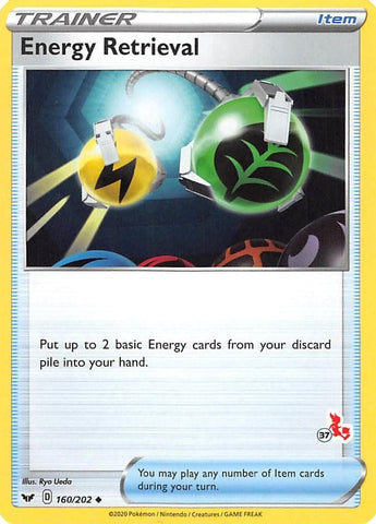 Image for Energy Retrieval - 160/202 (#37 Cinderace Stamped) (160/202) - Pokemon