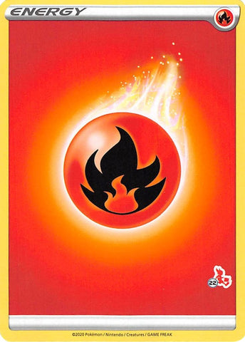 Image for Fire Energy (#22 Cinderace Stamped) - Pokemon