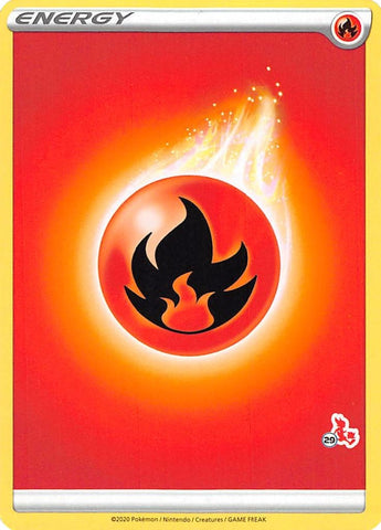 Image for Fire Energy (#29 Cinderace Stamped) - Pokemon