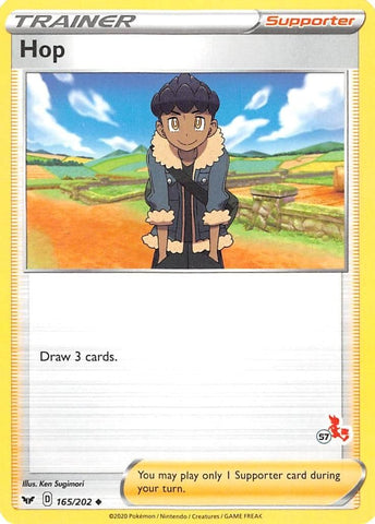 Image for Hop - 165/202 (#57 Cinderace Stamped) (165/202) - Pokemon