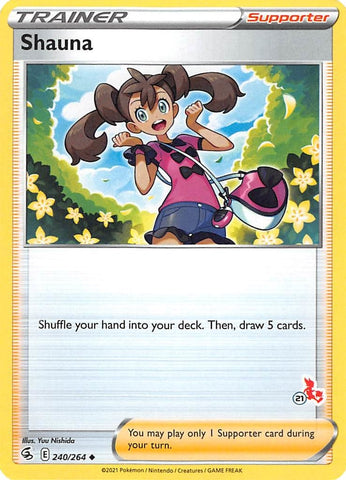Image for Shauna - 240/264 (#21 Cinderace Stamped) (240/264) - Pokemon