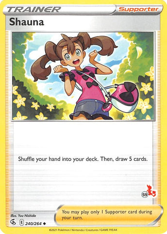 Image for Shauna - 240/264 (#59 Cinderace Stamped) (240/264) - Pokemon