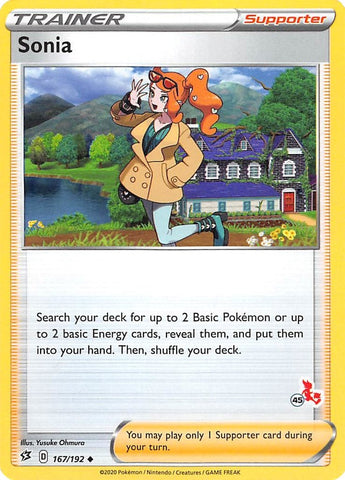 Image for Sonia - 167/192 (#45 Cinderace Stamped) (167/192) - Pokemon