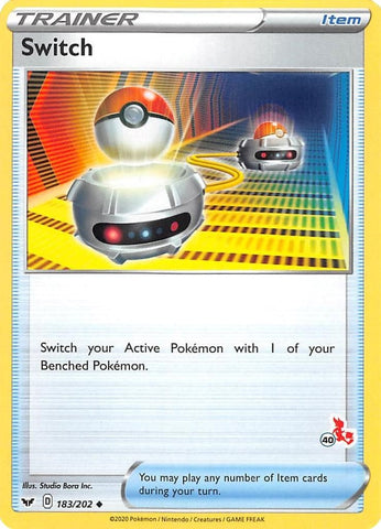 Image for Switch - 183/202 (#40 Cinderace Stamped) (183/202) - Pokemon