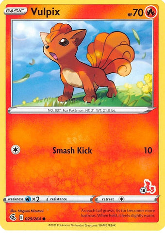 Image for Vulpix - 029/264 (#18 Cinderace Stamped) (029/264) - Pokemon