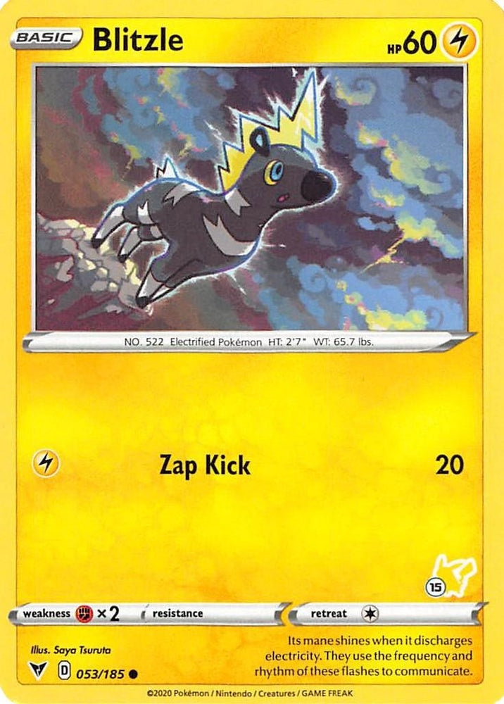 Image for Blitzle - 053/185 (#15 Pikachu Stamped) (053/185) - Pokemon