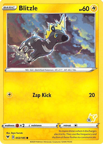 Image for Blitzle - 053/185 (#15 Pikachu Stamped) (053/185) - Pokemon