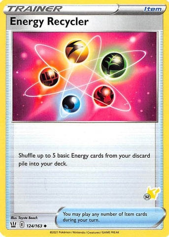 Image for Energy Recycler - 124/163 (#32 Pikachu Stamped) (124/163) - Pokemon