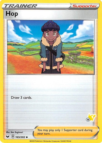 Image for Hop - 165/202 (#13 Pikachu Stamped) (165/202) - Pokemon