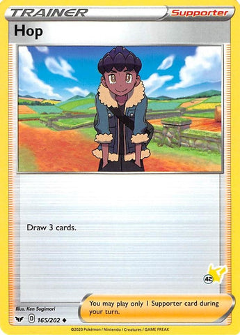 Image for Hop - 165/202 (#42 Pikachu Stamped) (165/202) - Pokemon