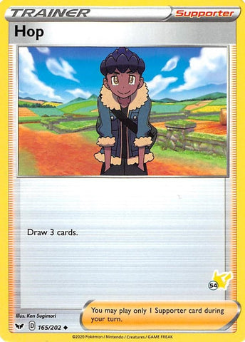 Image for Hop - 165/202 (#54 Pikachu Stamped) (165/202) - Pokemon