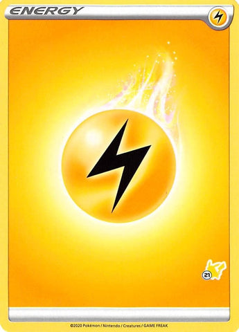 Image for Lightning Energy (#21 Pikachu Stamped) - Pokemon