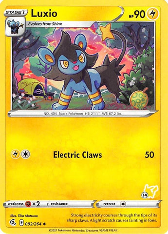 Image for Luxio - 092/264 (#14 Pikachu Stamped) (092/264) - Pokemon