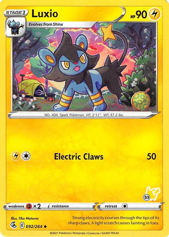 Image for Luxio - 092/264 (#53 Pikachu Stamped) (092/264) - Pokemon