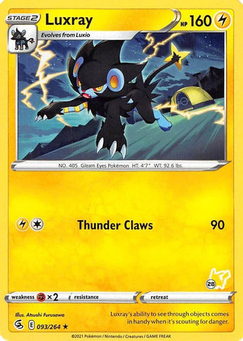 Image for Luxray - 093/264 (#28 Pikachu Stamped) (093/264) - Pokemon