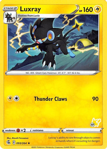 Image for Luxray - 096/264 (#47 Pikachu Stamped) (093/264) - Pokemon