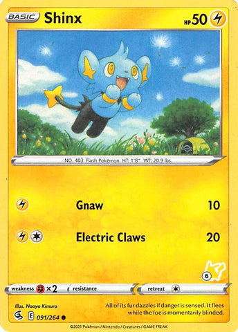 Image for Shinx - 091/264 (#6 Pikachu Stamped) (091/264) - Pokemon