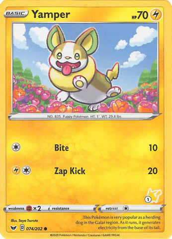 Image for Yamper - 074/202 (#1 Pikachu Stamped) (074/202) - Pokemon