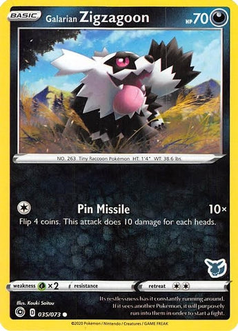 Image for Galarian Zigzagoon - 035/073 (Eevee Stamped) (035/073) - Pokemon