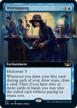Image for Wiretapping (Extended Art) (415) - Magic: The Gathering