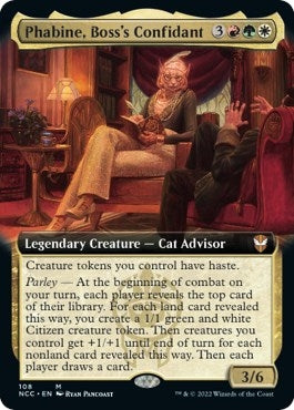 Image for Phabine, Boss's Confidant (Extended Art) (108) [Commander: Streets of New Capenna]