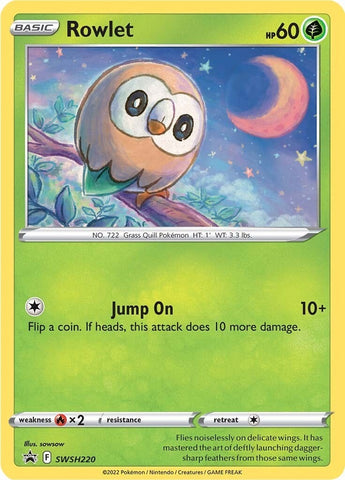Image for Rowlet - SWSH220 (SWSH220) [SWSH: Sword & Shield Promo Cards]
