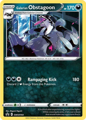 Image for Galarian Obstagoon - SWSH193 (SWSH193) [SWSH: Sword & Shield Promo Cards]