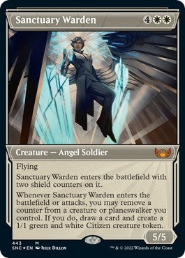 Image for Sanctuary Warden (Showcase) (Foil Etched) (443) [Streets of New Capenna]