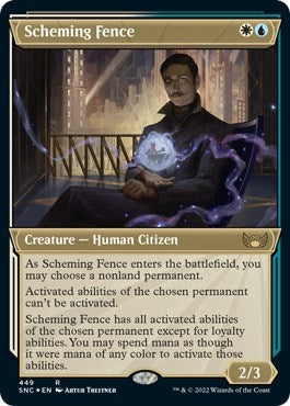 Image for Scheming Fence (Showcase) (Foil Etched) (449) [Streets of New Capenna]