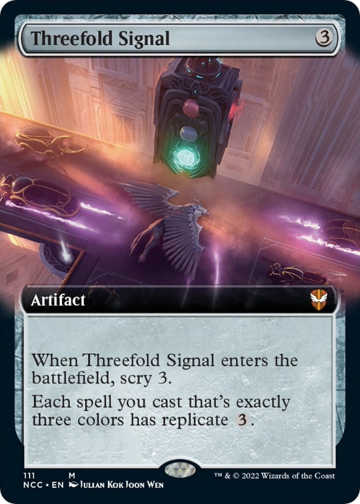 Image for Threefold Signal (Extended Art) (111) [Commander: Streets of New Capenna]