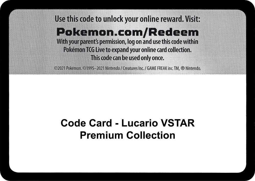 Image for Code Card - Lucario VSTAR Premium Collection - Pokemon