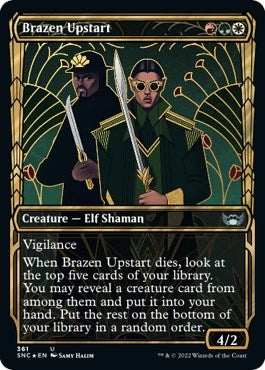 Image for Brazen Upstart (Gilded Foil) (361) [Streets of New Capenna]