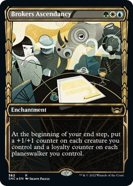 Image for Brokers Ascendancy (Gilded Foil) (362) [Streets of New Capenna]