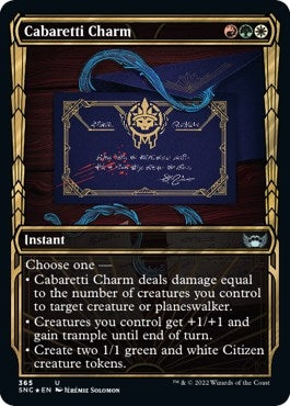 Image for Cabaretti Charm (Gilded Foil) (365) [Streets of New Capenna]