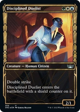 Image for Disciplined Duelist (Gilded Foil) (369) [Streets of New Capenna]