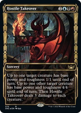 Image for Hostile Takeover (Gilded Foil) (375) [Streets of New Capenna]