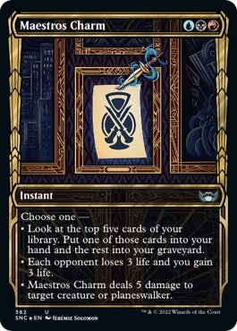 Image for Maestros Charm (Gilded Foil) (382) [Streets of New Capenna]