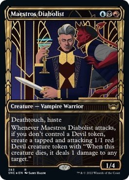 Image for Maestros Diabolist (Gilded Foil) (383) [Streets of New Capenna]
