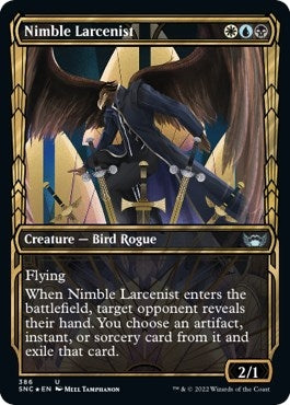 Image for Nimble Larcenist (Gilded Foil) (386) [Streets of New Capenna]