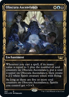 Image for Obscura Ascendancy (Gilded Foil) (387) [Streets of New Capenna]