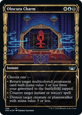 Image for Obscura Charm (Gilded Foil) (388) [Streets of New Capenna]