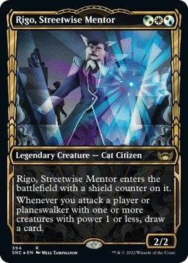 Image for Rigo, Streetwise Mentor (Gilded Foil) (394) [Streets of New Capenna]