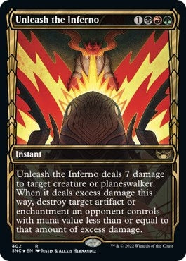 Image for Unleash the Inferno (Gilded Foil) (402) [Streets of New Capenna]