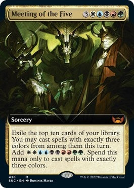 Image for Meeting of the Five (Extended Art) (436) [Streets of New Capenna]