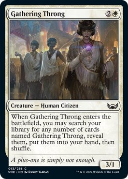 Image for Gathering Throng (13) [Streets of New Capenna]