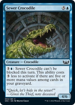 Image for Sewer Crocodile (60) - Magic: The Gathering