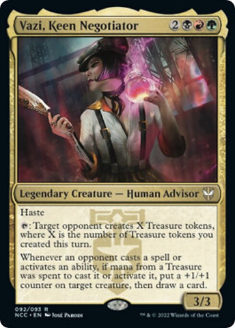 Image for Vazi, Keen Negotiator (92) [Commander: Streets of New Capenna]