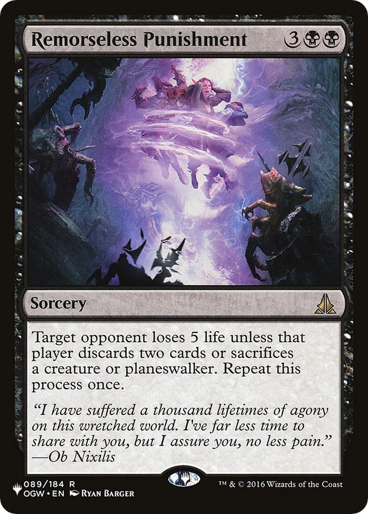 Image for Remorseless Punishment (89) [The List Reprints]