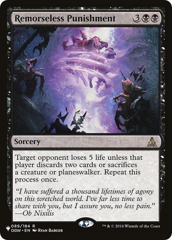 Image for Remorseless Punishment (89) [The List Reprints]